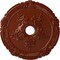 Ekena Millwork Attica with Rose Ceiling Medallion (Canopies up to 4 1/2"), 26"OD x 3 3/4"ID x 1 1/2"P, Firebrick CM26ATFIF - alternate 1